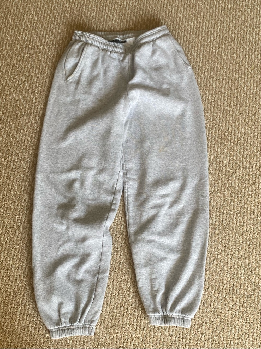 Aritzia Light Gray Women's Fleece Joggers - Picture 2 of 5